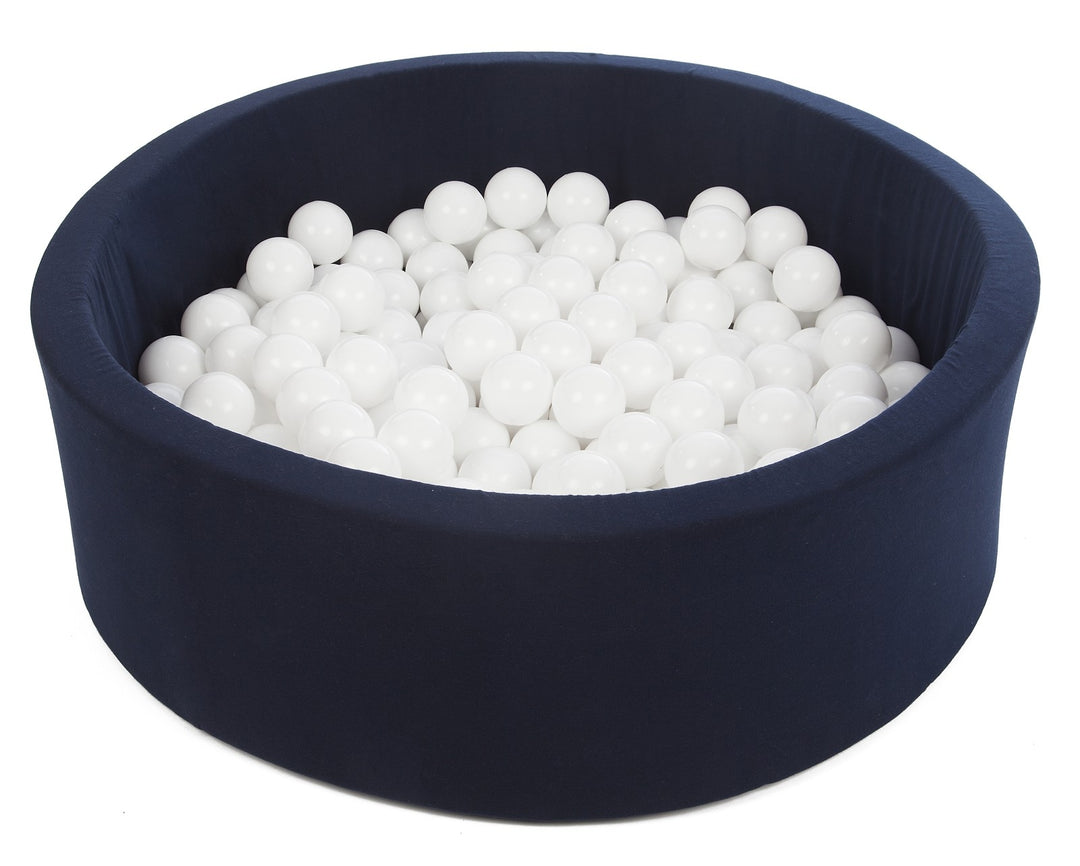 Soft Jersey ball pit with 300 balls, navy