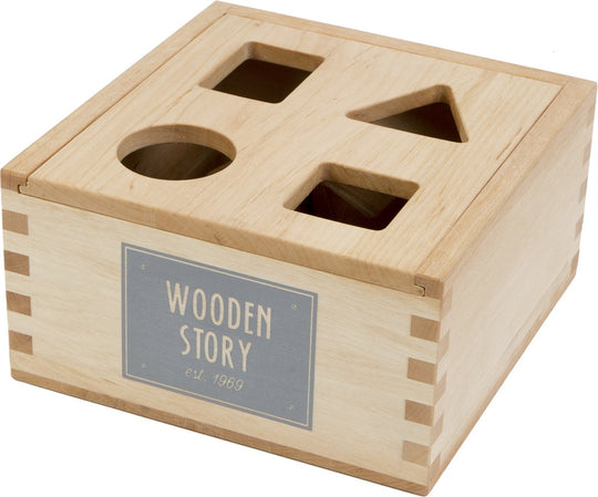 Wooden Shape Sorting Box - Colorful