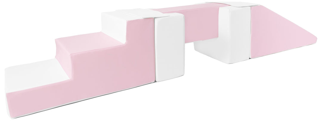 Footbridge + slide set of 5 large foam blocks
