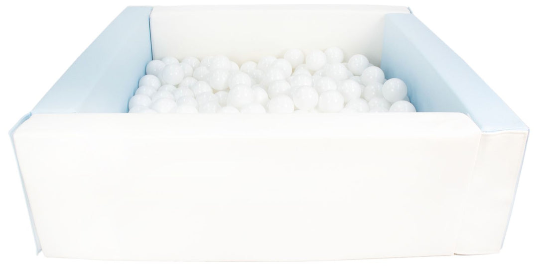 Square eco-leather ball pit with 200 balls, 5 elements