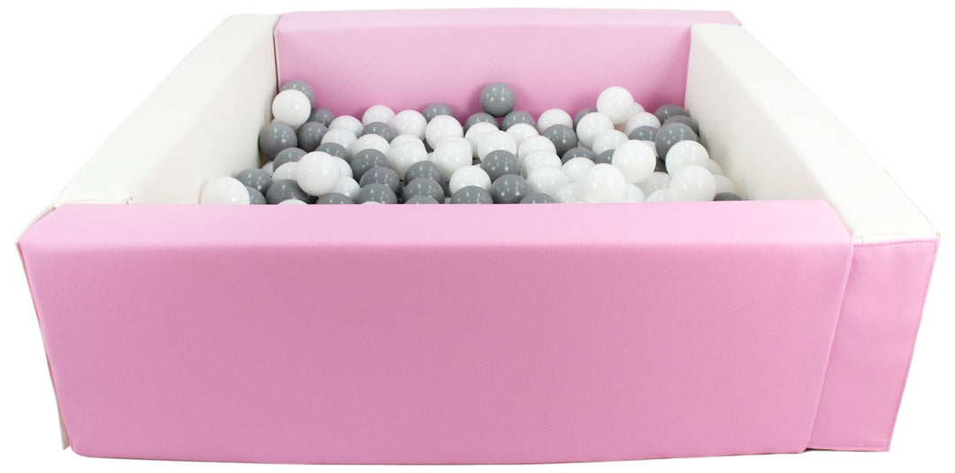 Square eco-leather ball pit with 200 balls, 5 elements