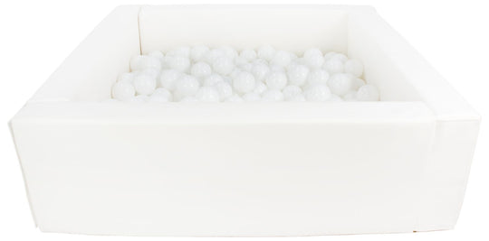 Square eco-leather ball pit with 200 balls, 5 elements
