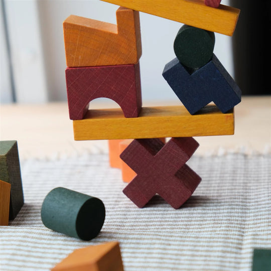 Wooden Tower Puzzle - Colorful