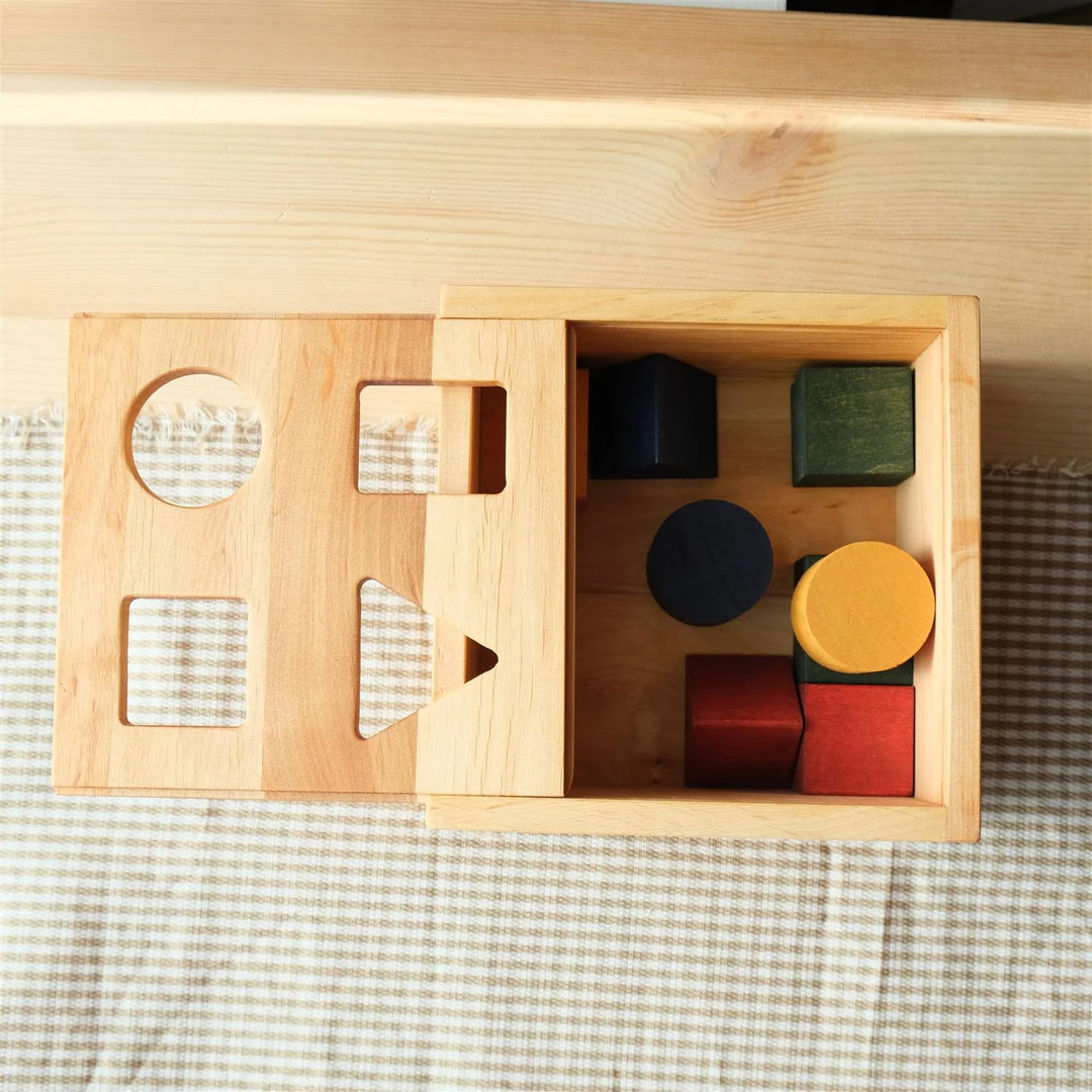 Wooden Shape Sorting Box - Colorful