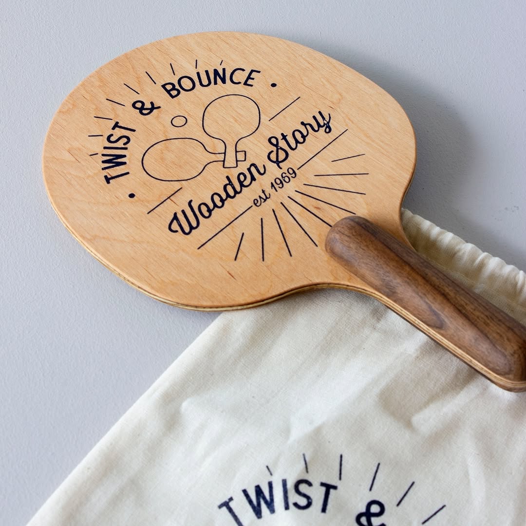 Twist & Bounce - Wooden Ping Pong Paddles