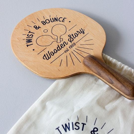 Twist & Bounce - Wooden Ping Pong Paddles