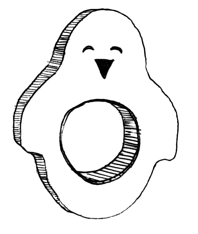 Wooden Teether - Penguin