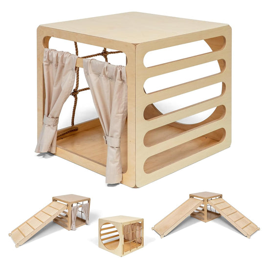 Ette Tete CUBITRI® Climbing Play Cube With Rope Window