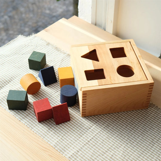 Wooden Shape Sorting Box - Colorful