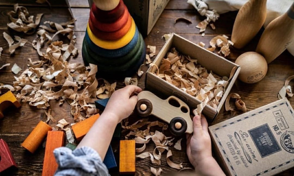 Wooden Car - Retro