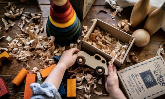 Wooden Car - Retro