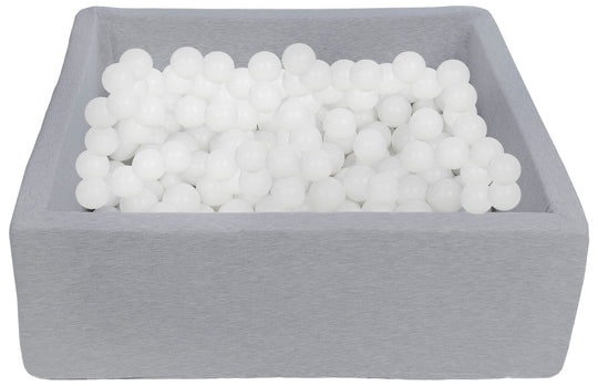 Soft Jersey ball pit with 300 balls, 90x90 cm
