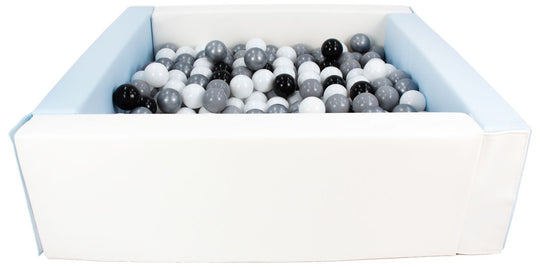 Square eco-leather ball pit with 300 balls, 5 elements