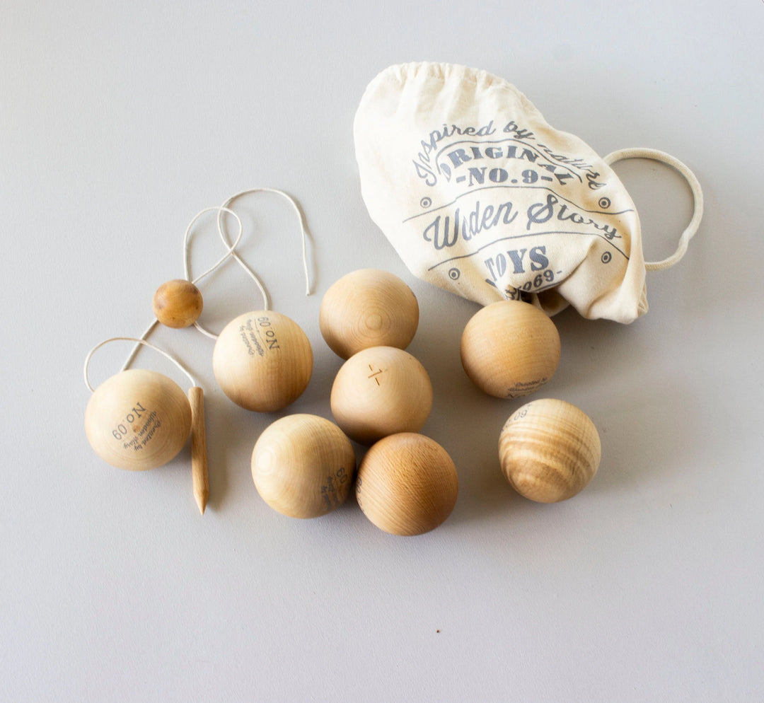 Wooden Pétanque Game