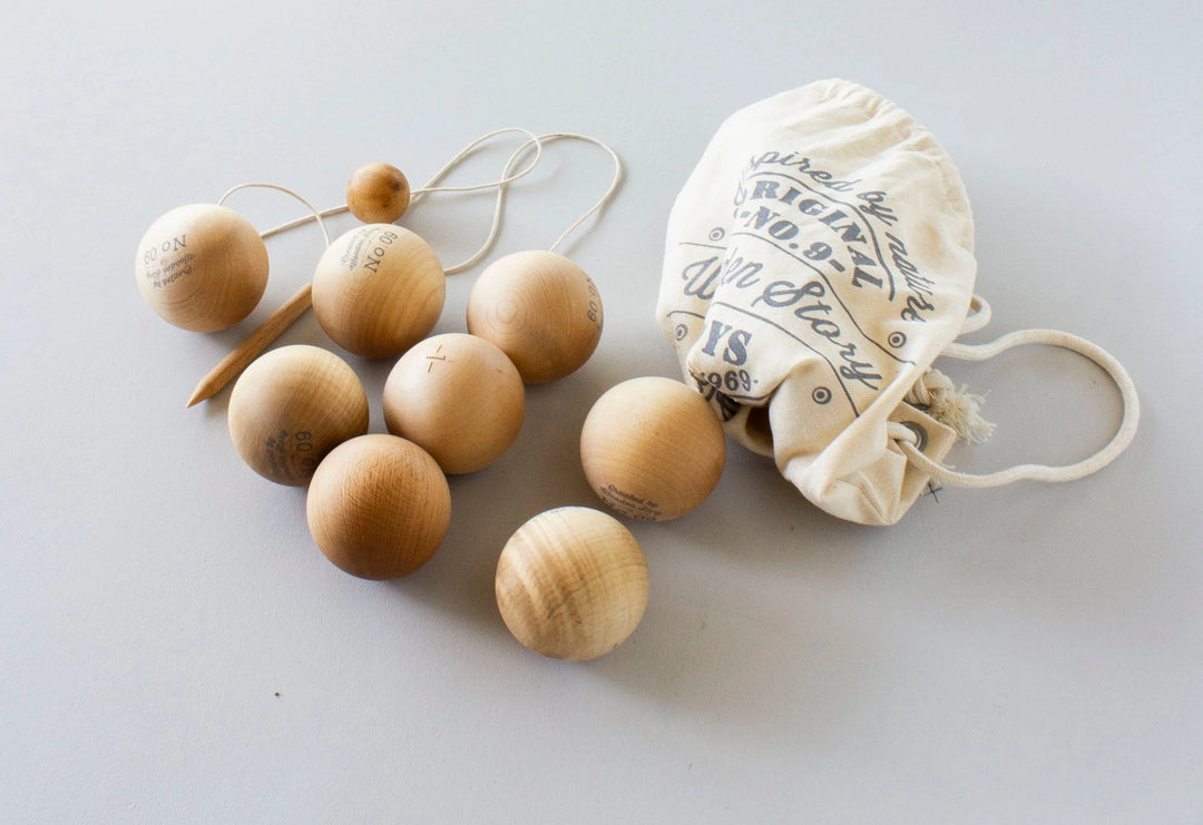 Wooden Pétanque Game