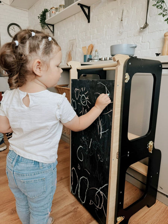 4in1 Creative Tower with Blackboard And Slide
