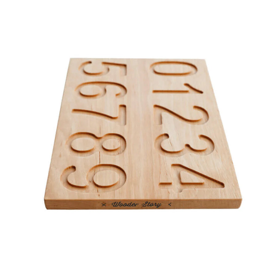 Wooden Montessori Number Board