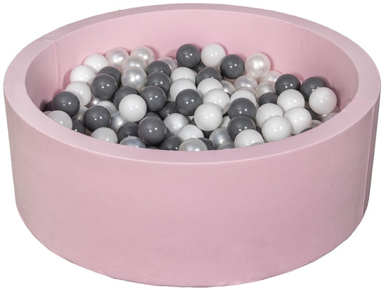 Soft Jersey ball pit with 200 balls, pink