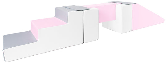 Footbridge + slide set of 5 large foam blocks