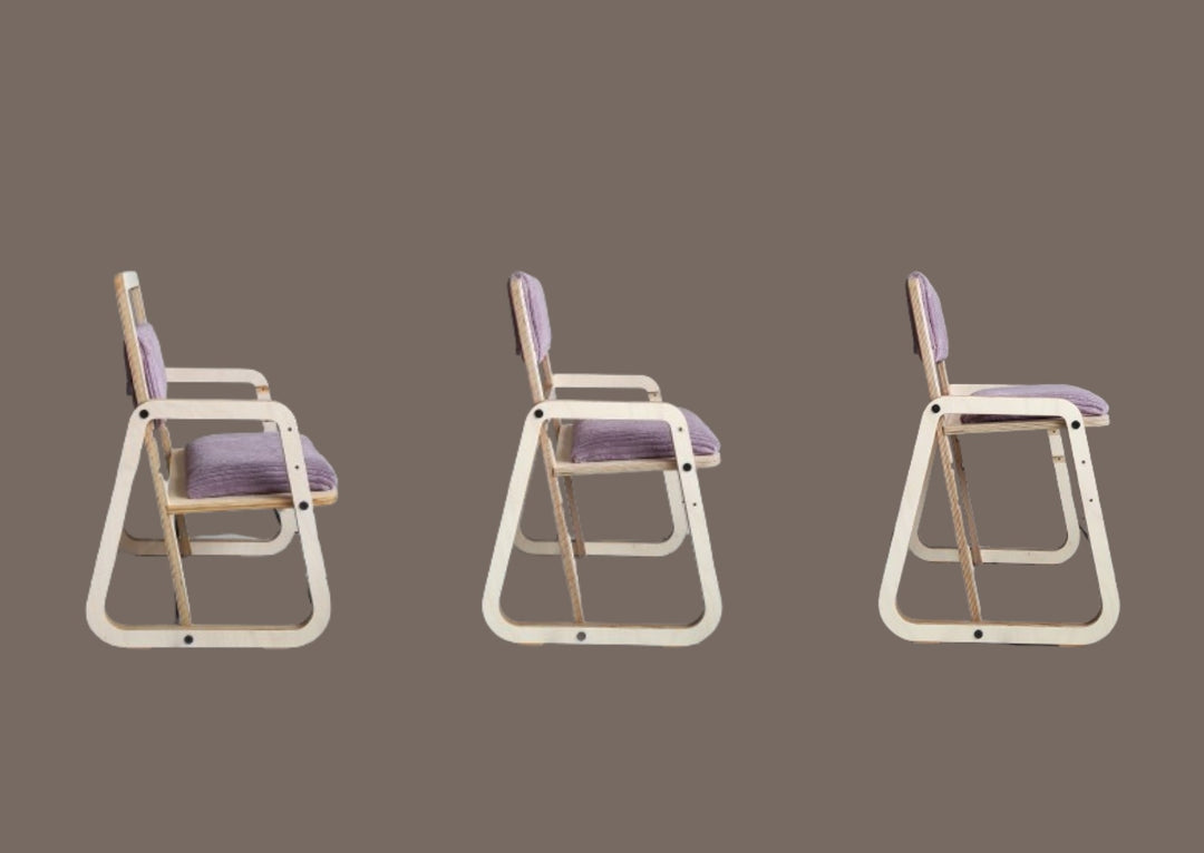Adjustable Children Chair Julle - Cannon Pink