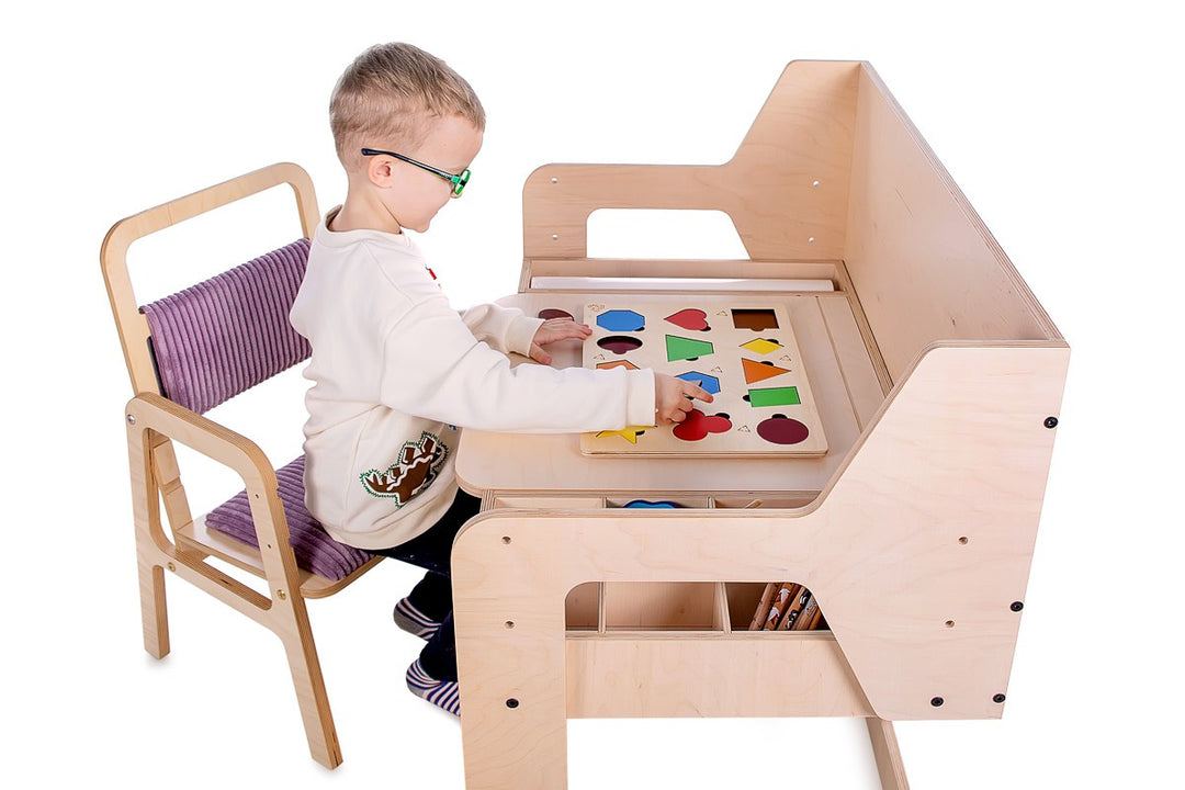 Adjustable Children Chair Luula - Cannon Pink