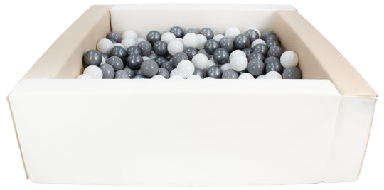 Square eco-leather ball pit with 300 balls, 5 elements