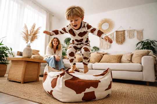 Bean Bag for Kids - Square, Cow