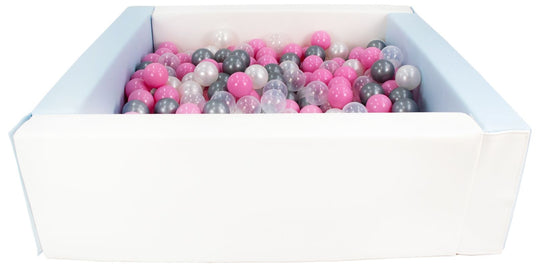 Square eco-leather ball pit with 300 balls, 5 elements