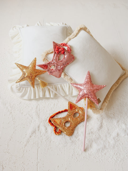 Cat Mask - Pink Sequins