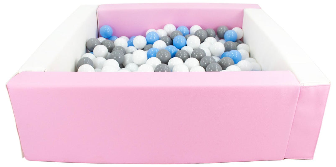 Square eco-leather ball pit with 300 balls, 5 elements