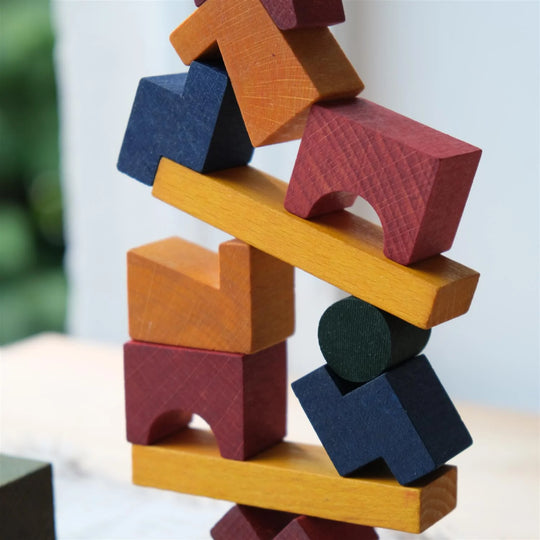 Wooden Tower Puzzle - Colorful