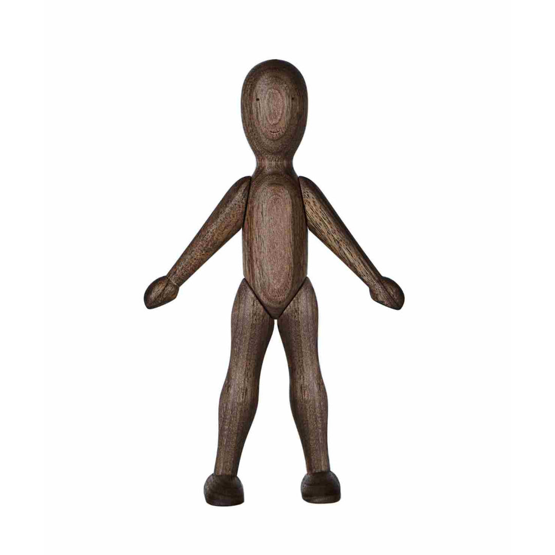 Wooden Walnut Doll with Dress