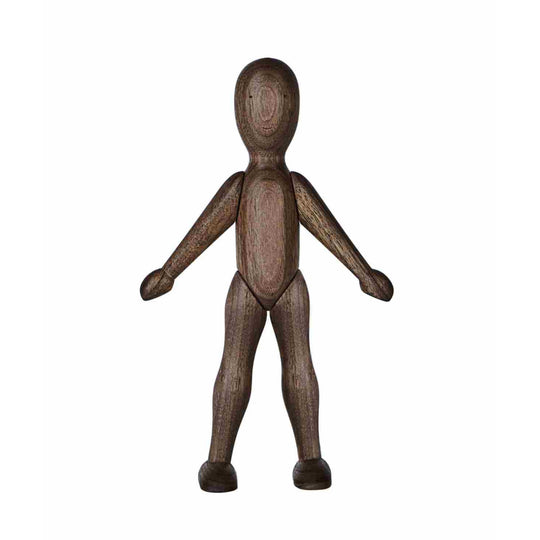 Wooden Walnut Doll with Dress