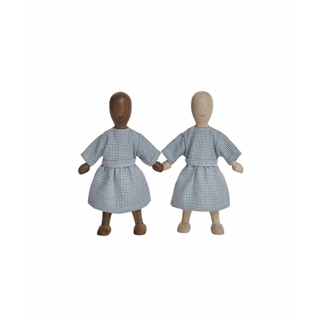 Wooden Beech Doll with Dress