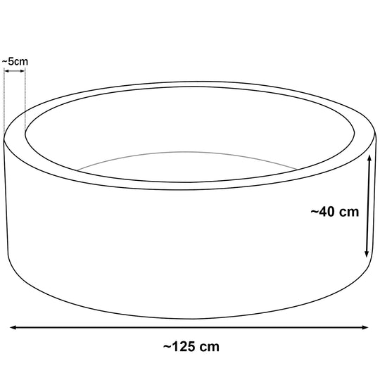 Soft Jersey ball pit with 1200 balls, diameter 125 cm