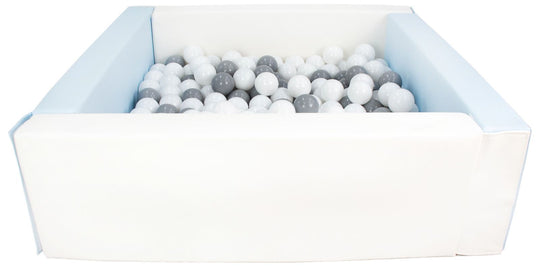 Square eco-leather ball pit with 200 balls, 5 elements