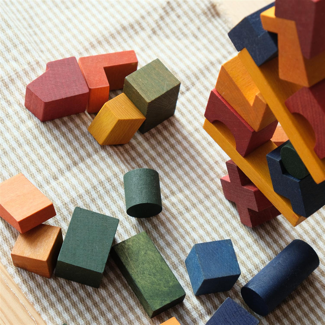Wooden Tower Puzzle - Colorful