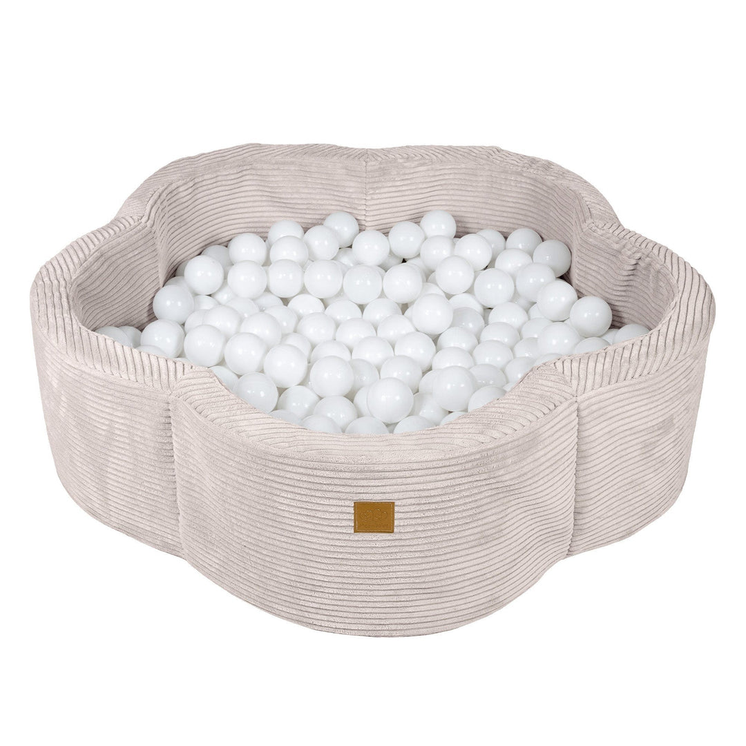Foam Baby Ball Pit - Aesthetic Ecru Flower