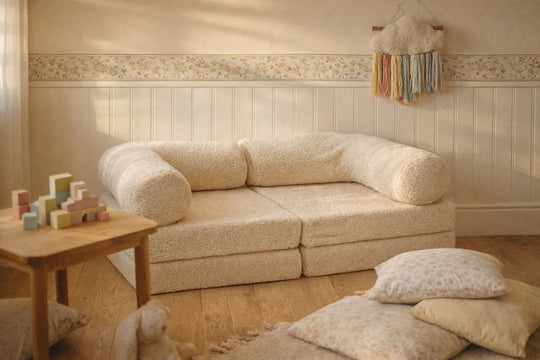 HoneyHug Soft Modular Sofa for Children – Teddy Cream