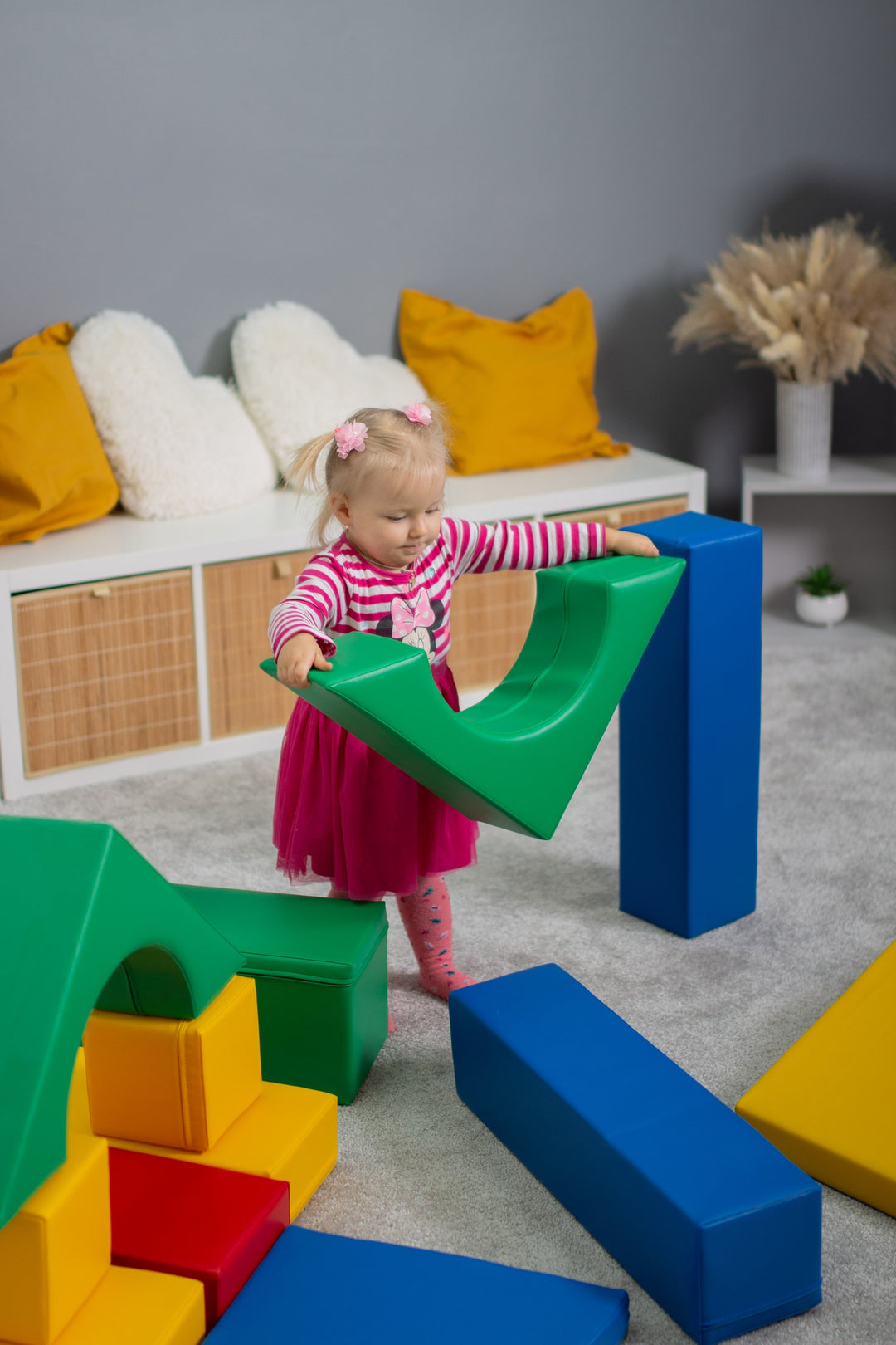 Soft Play 10 Foam Block Set - Multicolor Creativity
