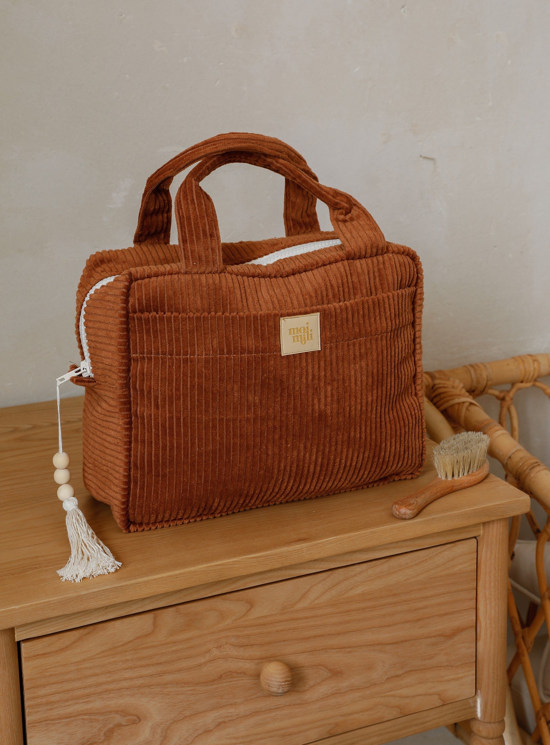 Large Make-Up Bag - Caramel