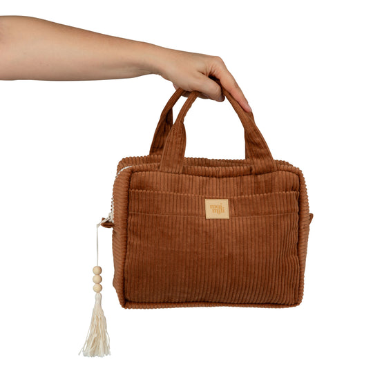 Large Make-Up Bag - Caramel