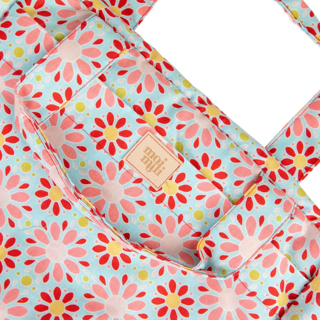Large Make-Up Bag - Red Flowers