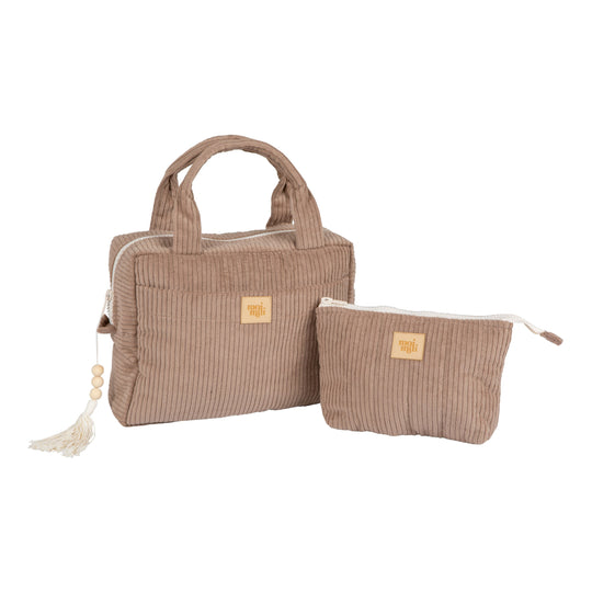 Make-Up Bag Set of 2 - Latte