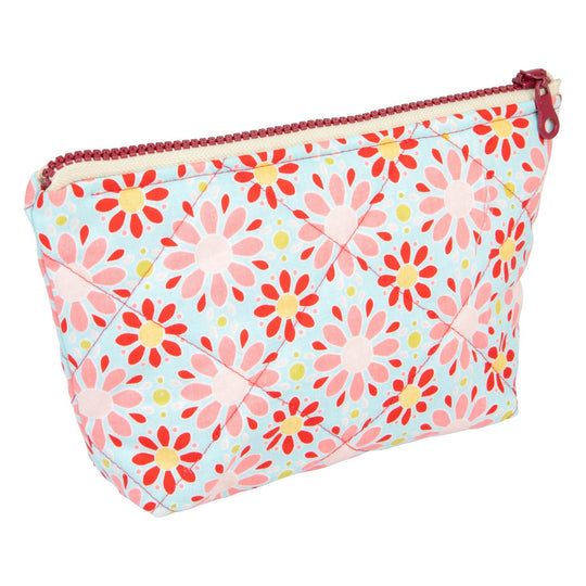 Make-Up Bag Set of 2 - Red Flowers
