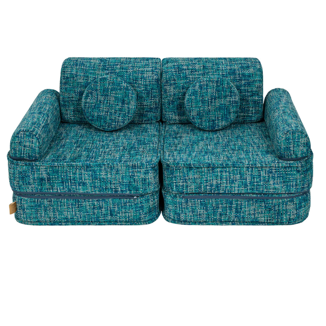 Medium Modular Sofa for Kids - Tangle Lagoon Blue