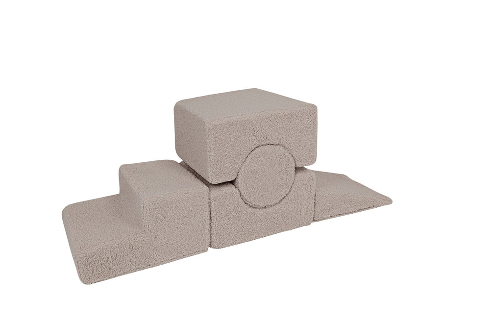 MeowBaby® Bearly Shape Set with 5 Elements - Gray