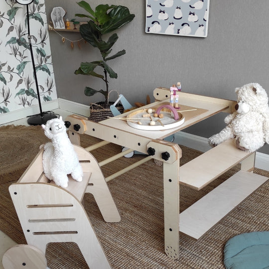 Montessori Climbing Set / Table / Drawing Board NABU