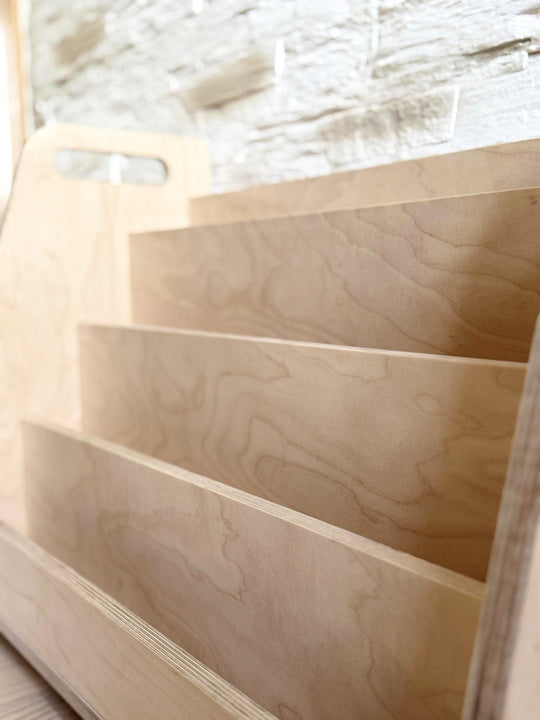 Montessori Wooden Front Facing Book Display For Kids