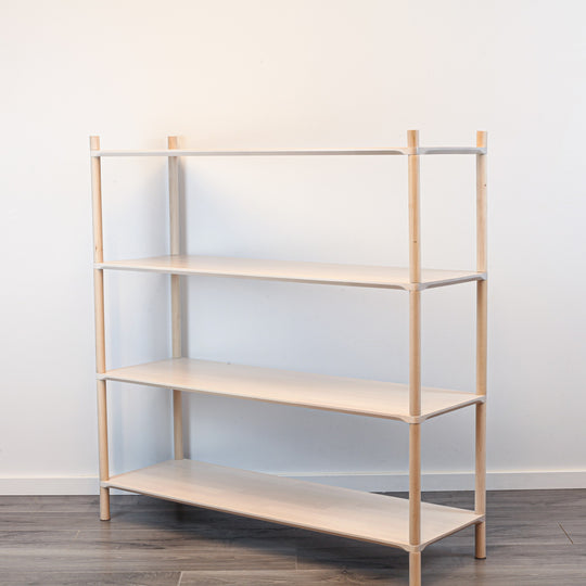 Montessori-Inspired Wooden Shelving Unit Large, 4 Shelves